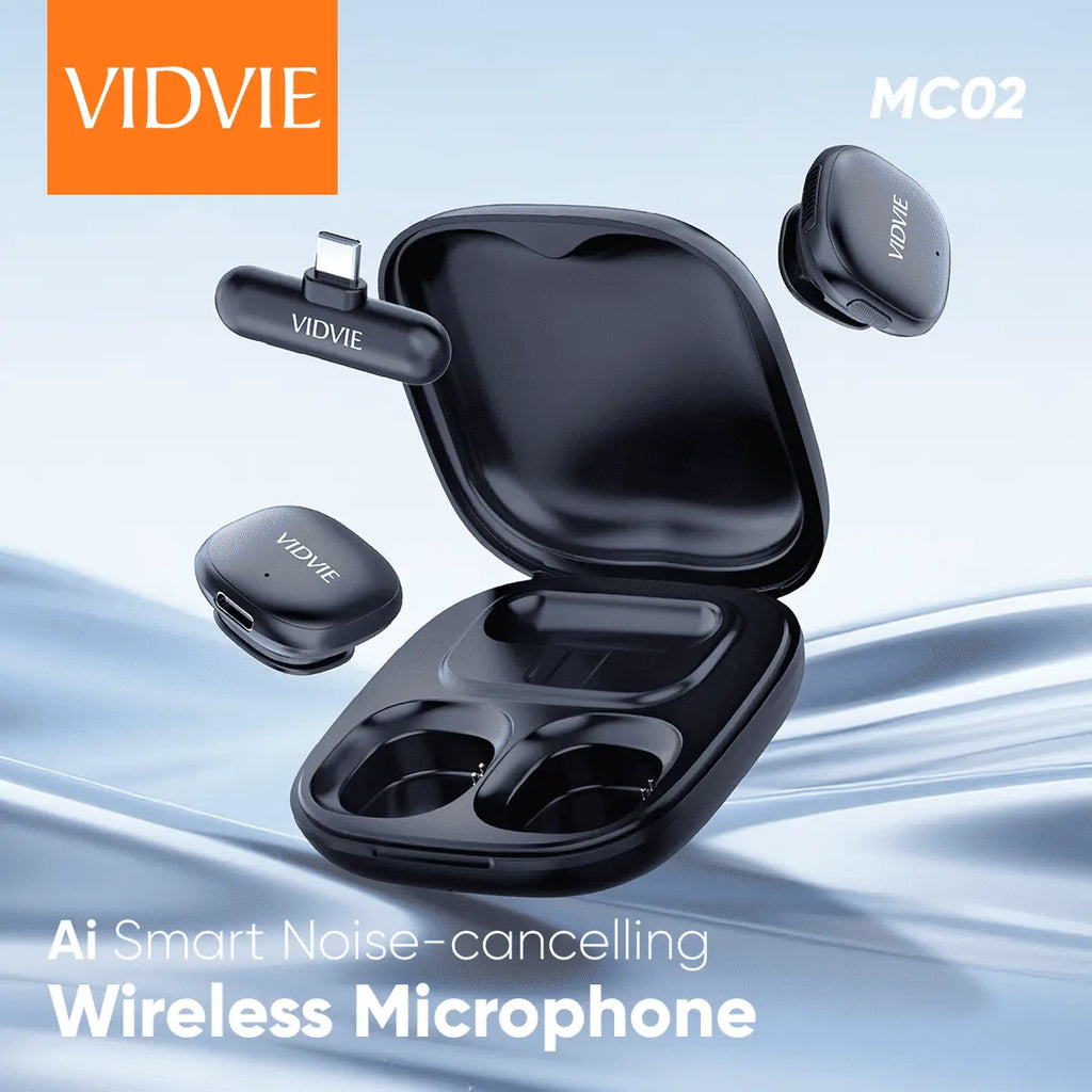 VIDVIE MC02  AI Smart Noise-cancelling Wireless Type-C Microphone