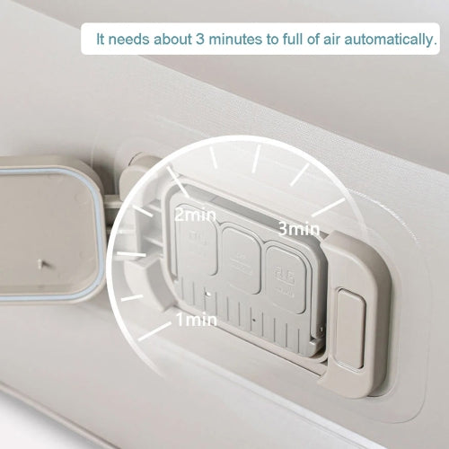 مرتبة هوائية قابلة للنفخ بمقاس كوين مع مضخة مدمجة وإضاءة LED ووسادتين