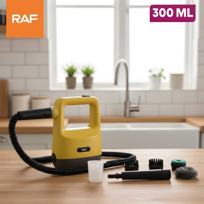 RAF 300ml Handheld Steam Cleaner with Replaceable Heads