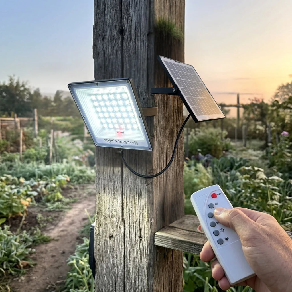 Buytiti EM137 60W Waterproof Solar Floodlight with Controller