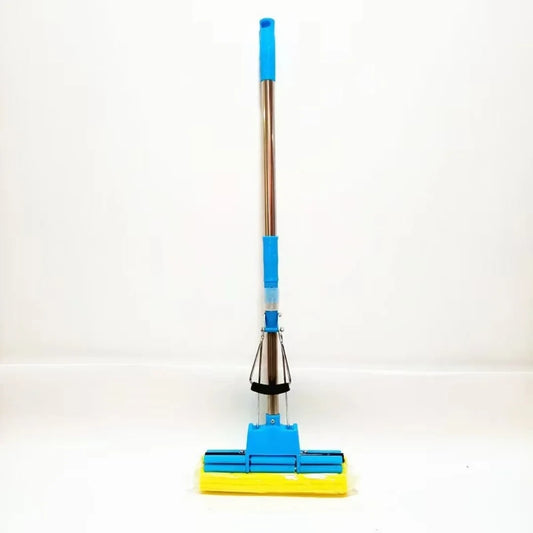 Ultimate Premium Cotton Dust Mop Floor Wash and Clean Squeeze Sponge Double Roller PVA Mop