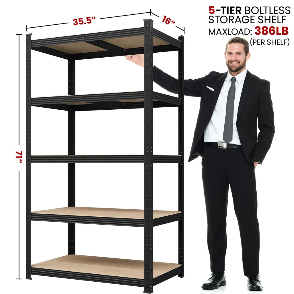 Heavy Duty Metal 5 Layers Storage Units Rack Shelf