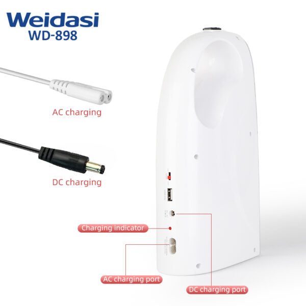 مصباح طوارئ LED محمول قابل لإعادة الشحن، فائق السطوع، 60SMD، مصباح تخييم محمول