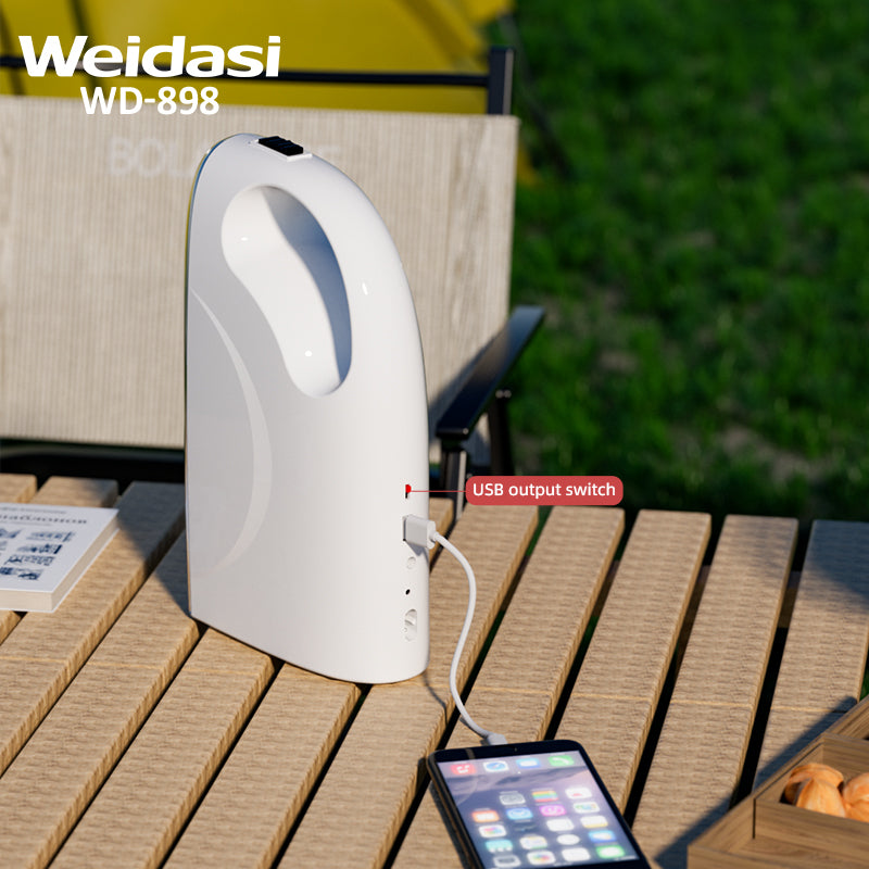 مصباح طوارئ LED محمول قابل لإعادة الشحن، فائق السطوع، 60SMD، مصباح تخييم محمول