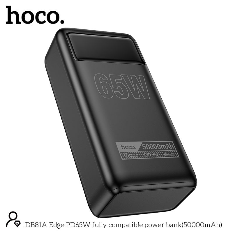 HOCO DB81A Power Bank 50000MAH 65PD 4 USB 2 TYPE-C With LED Light