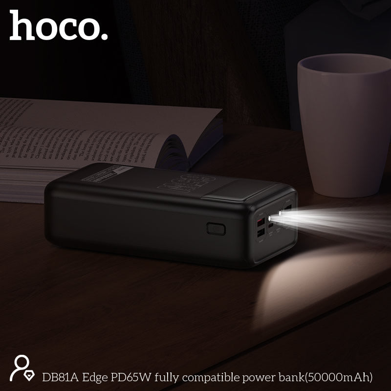 HOCO DB81A Power Bank 50000MAH 65PD 4 USB 2 TYPE-C With LED Light