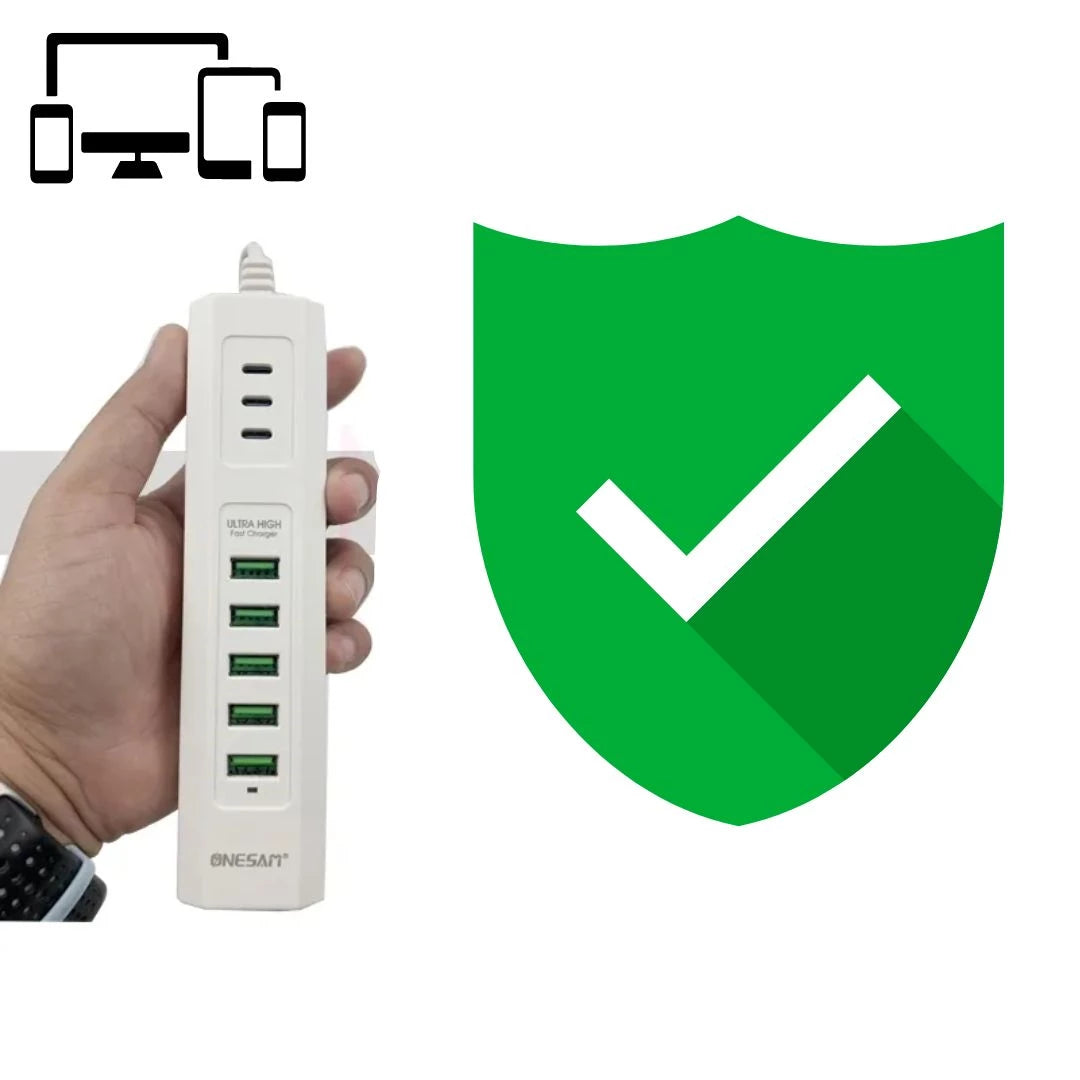 كابل Onesam 24 وات USB PD للشحن السريع متعدد المنافذ بطول 1 متر