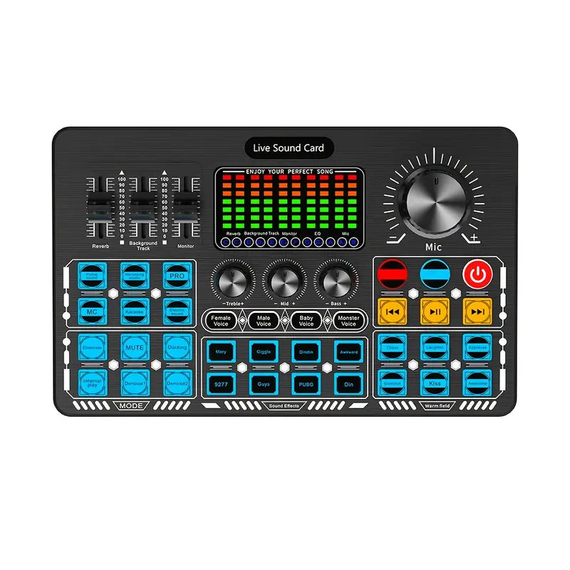 بطاقة صوت Q6S مع مجموعة ميكروفون U87P كاملة