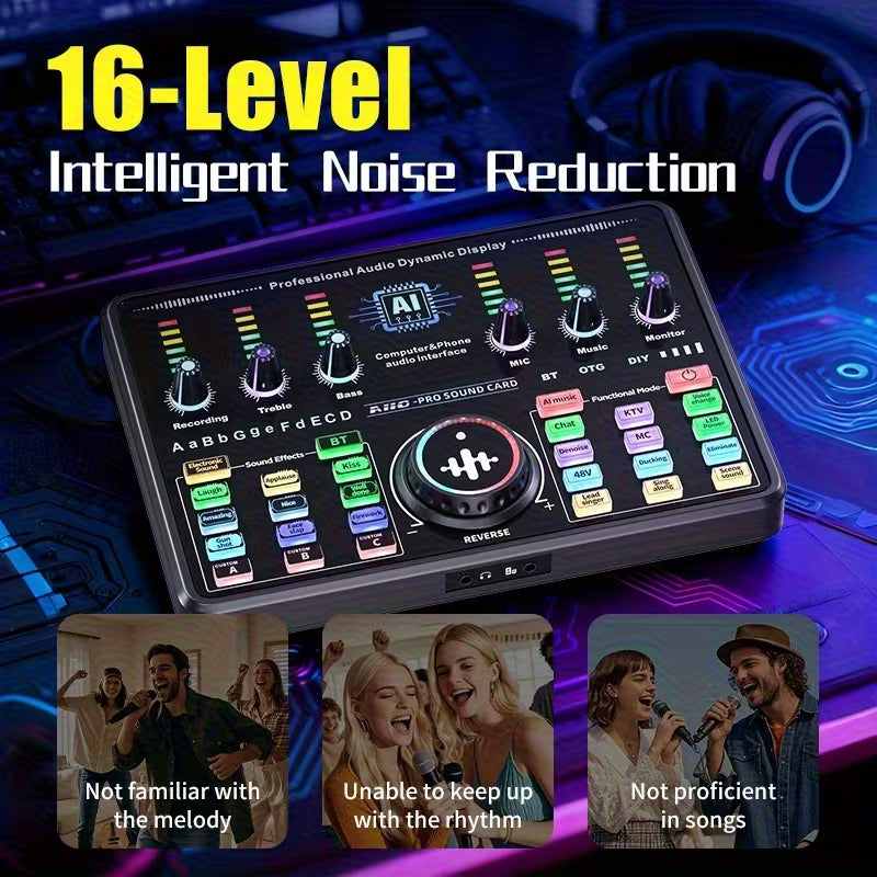 Ai10 SOUND CARD WITH F22 MIC Studio Kit