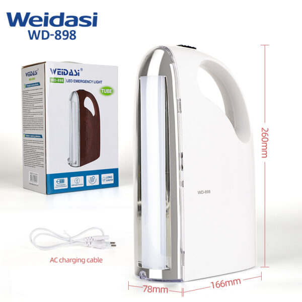 مصباح طوارئ LED محمول قابل لإعادة الشحن، فائق السطوع، 60SMD، مصباح تخييم محمول