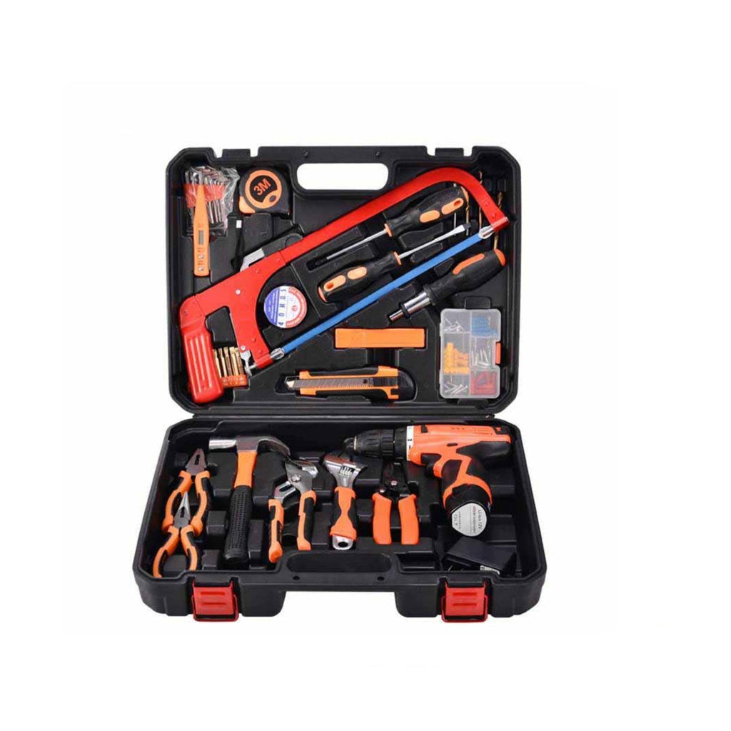 مجموعة أدوات منزلية من Smart Tools مكونة من 52 قطعة من مثقاب ليثيوم بقوة 12 فولت، أدوات معدنية للاستخدام الصناعي والميكانيكي