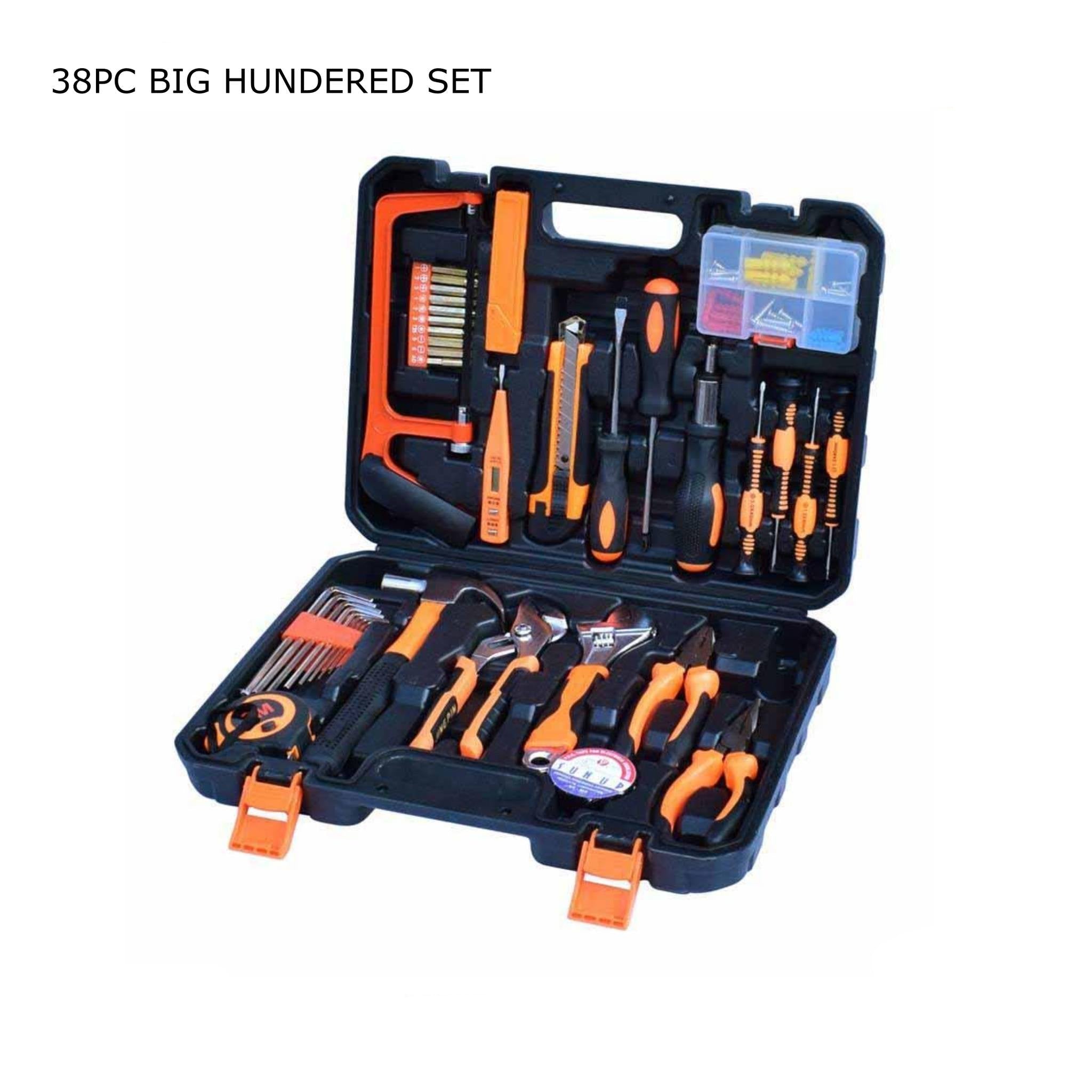 مجموعة أدوات إصلاح السيارات المنزلية العالمية المكونة من 38 قطعة