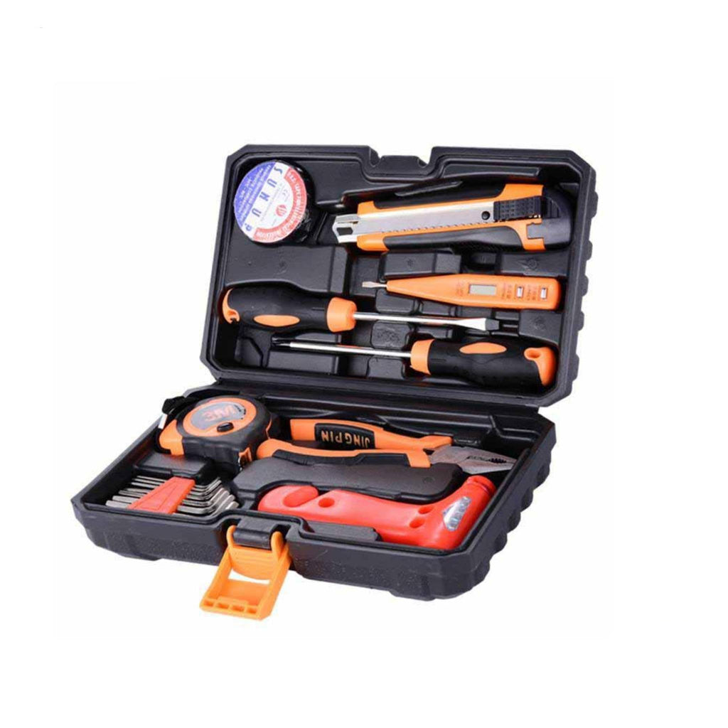 مجموعة أدوات منزلية احترافية من Smart Tools مكونة من 16 قطعة من الأدوات اليدوية المنزلية العامة مع صندوق أدوات بلاستيكي للتخزين