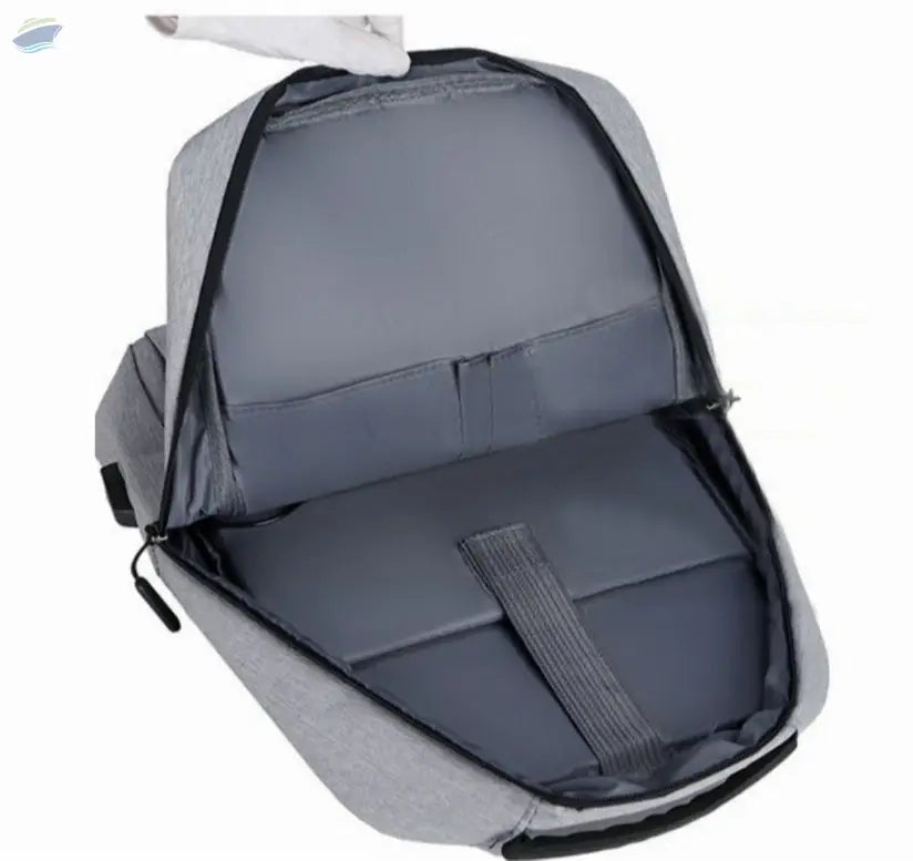 حقيبة ظهر للسفر متينة ونحيفة للجنسين مع منفذ شاحن USB