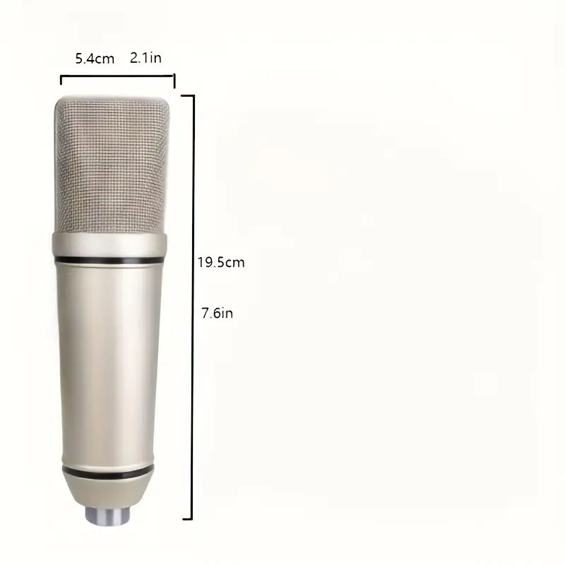 U87P Condenser Podcast Microphone With Stand