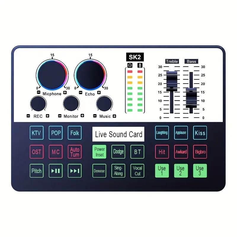 خلاط صوت محمول SK2 مع مجموعة ميكروفون LCT240 كاملة