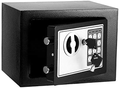 Security Safe with Digital Electronic Lock, Office/Home Safe Box, Steel Alloy Safe