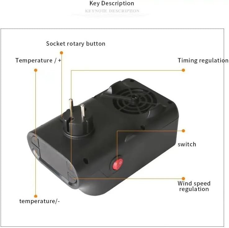سخان مروحة سيراميك كهربائي صغير محمول بقوة 1000 واط