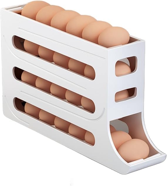 4 Tiers Automatic Egg Rolling Rack 30 Eggs Egg Holder