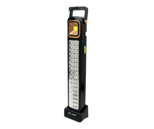 مصباح LED قابل لإعادة الشحن بالطاقة الشمسية لتخفيف الأحمال - (مصباح طوارئ) 48 مصباح LED مع قاعدة