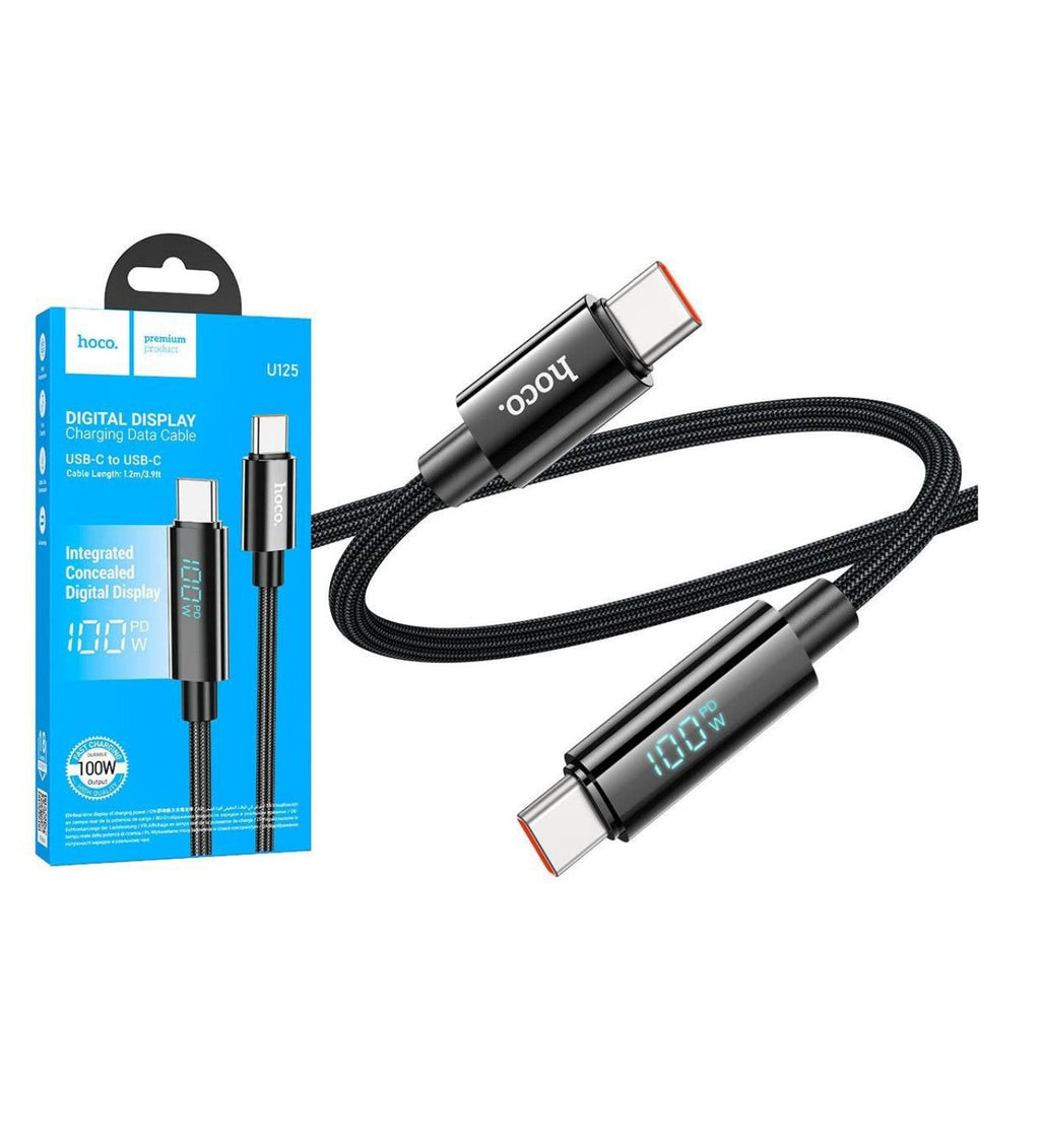 كابل هوكو U125 PD 100 وات مع شاشة
