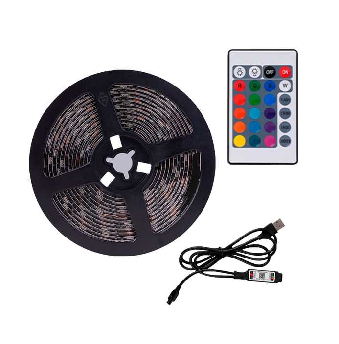HOCO DL30 Plus USB cool LED color light strip 4M With Remote