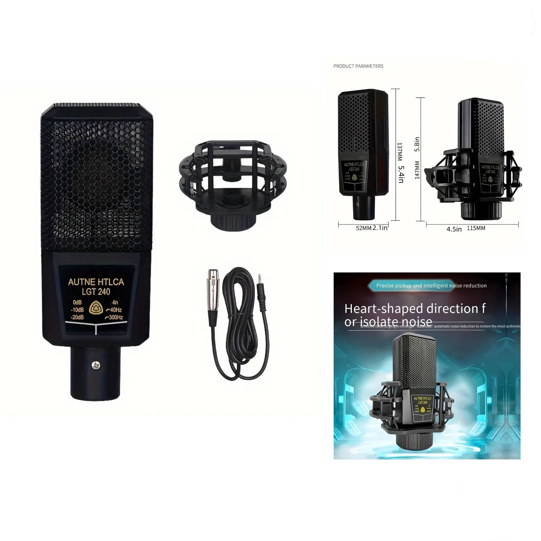 ميكروفون مكثف ممتاز للبودكاست 240