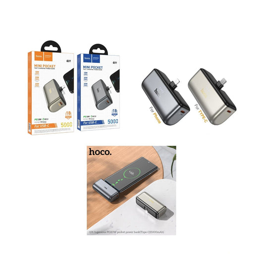 باور بانك HOCO Q31 Ingenious PD20W بسعة 5000 مللي أمبير في الساعة