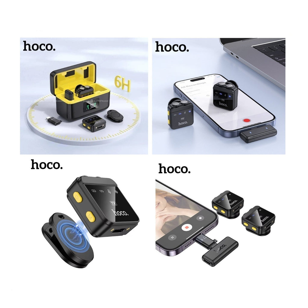 HOCO L17 NEW iPhone/Type-C Dual-mic magnetic lavalier wireless digital microphone