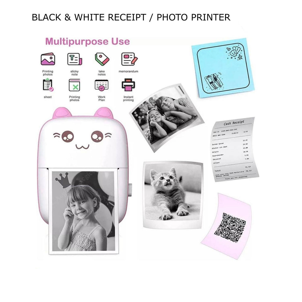 طابعة ملصقات حرارية صغيرة محمولة بواجهة BT مع إمكانية الاتصال بالهاتف المحمول