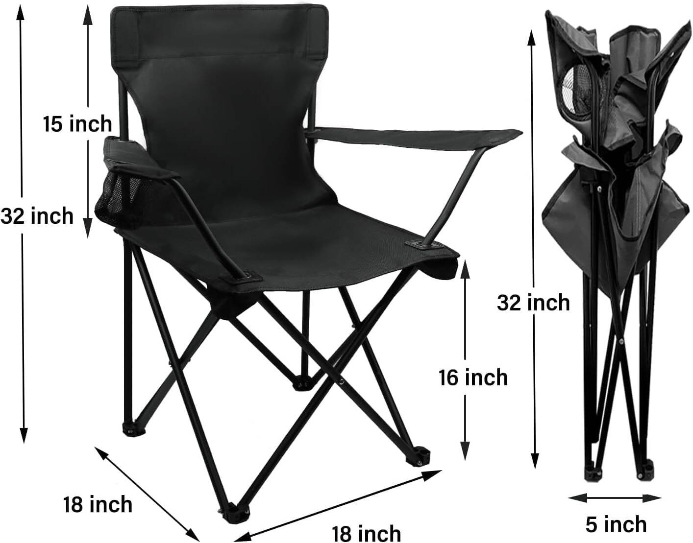 كراسي حديقة عالية الجودة كرسي محمول مع حقيبة حزام كراسي الشاطئ