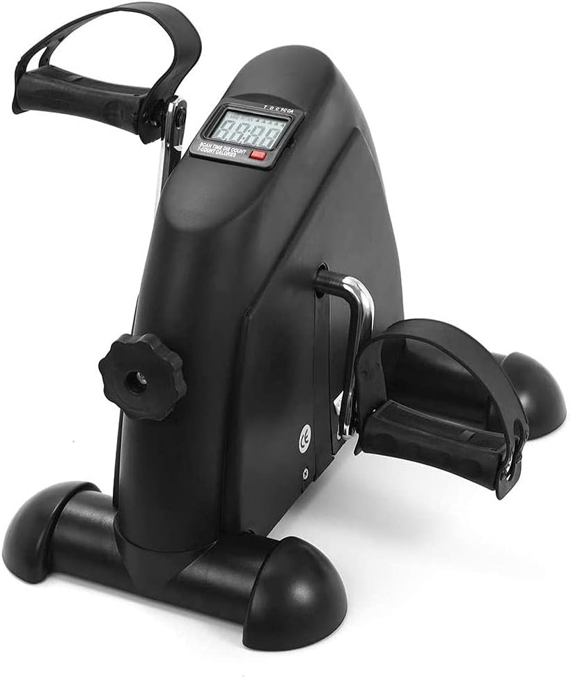 Mini Exercise Bike, Portable Under Desk Bike Pedal Exerciser for Arm/Leg Medical Fitness Peddler Machine
