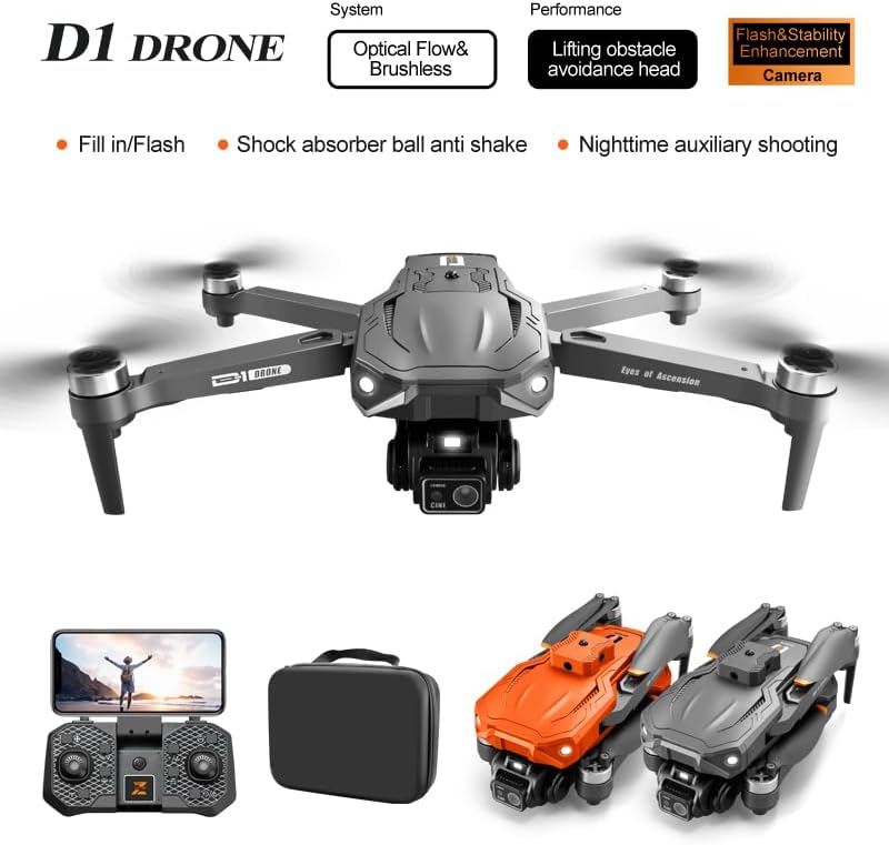 طائرة بدون طيار D1 Max مزودة بكاميرات مزدوجة