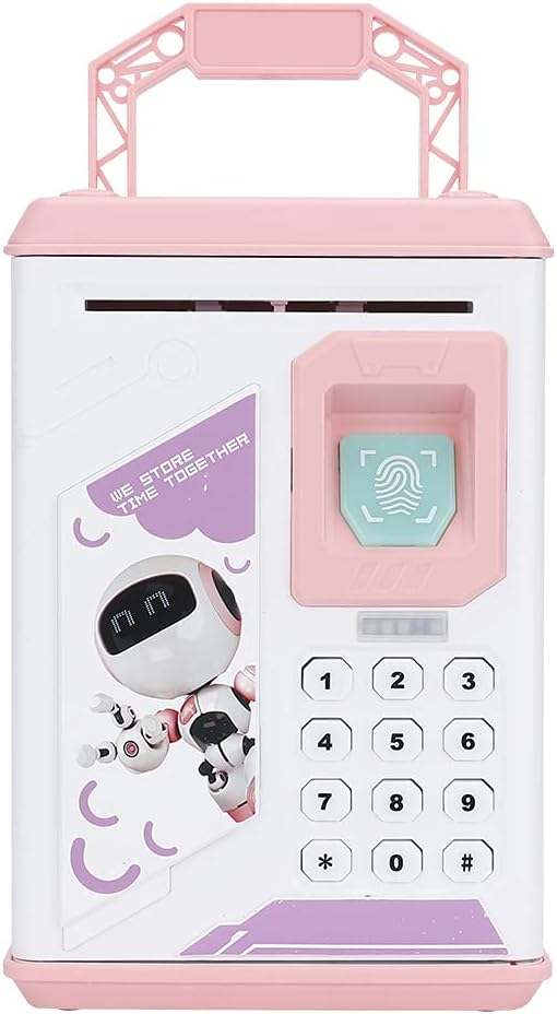 بنك كهربائي للأطفال مع موسيقى، علبة نقود معدنية للأطفال، صندوق توفير النقود، بنك النقود، صندوق توفير النقود