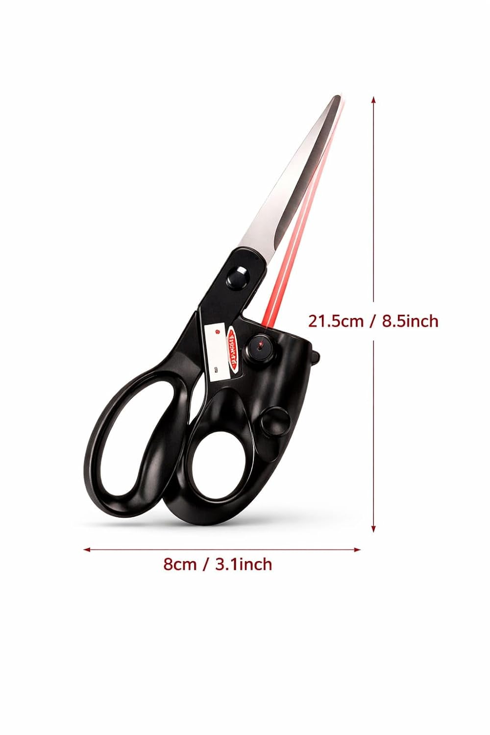 Stainless Steel Blades Laser Guided Scissors for Fabric and Paper Cutting