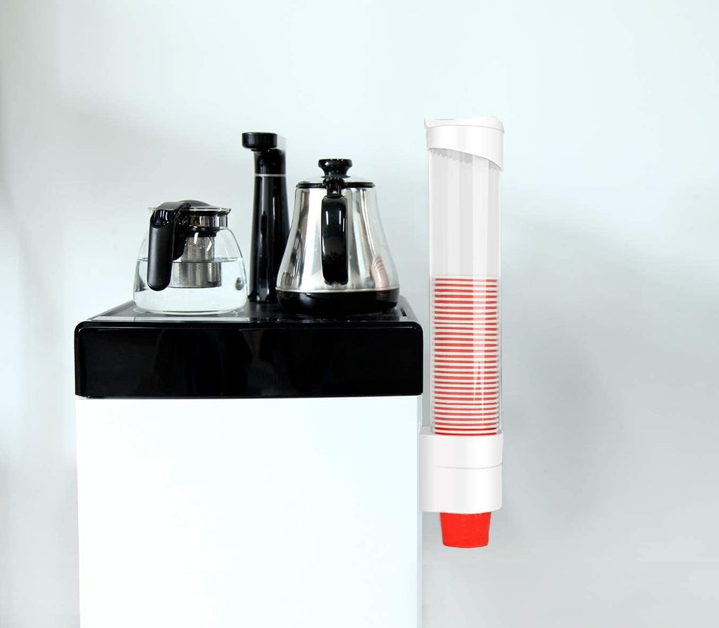 Wall Mounted One Button Water Cup Dispenser Dustproof Holder