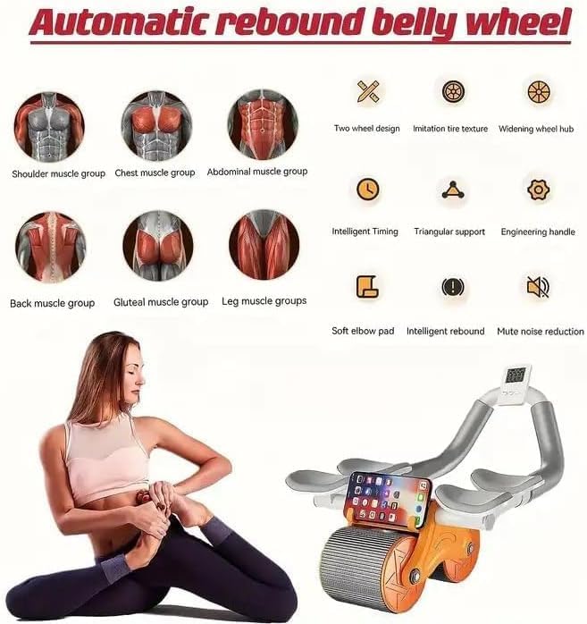 Sports Abdominal Wheel with Digital Display