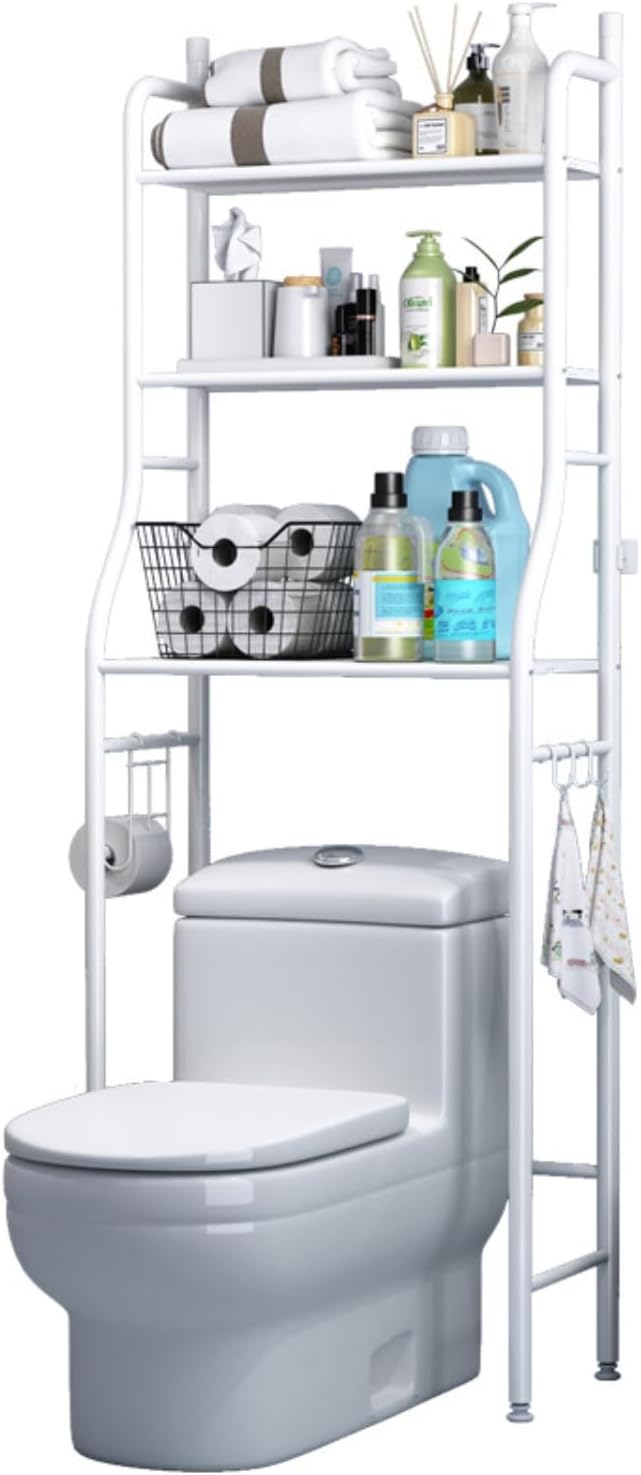 3 Shelf Bathroom Space Saver, Over The Toilet Rack
