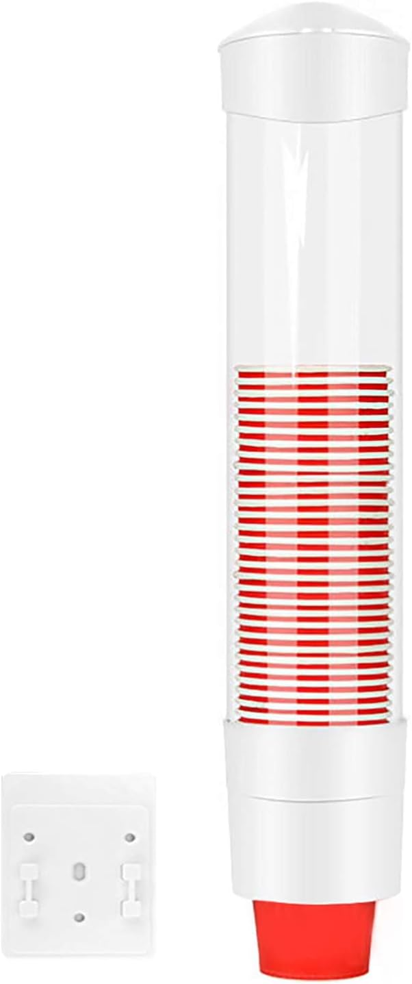 Wall Mounted One Button Water Cup Dispenser Dustproof Holder