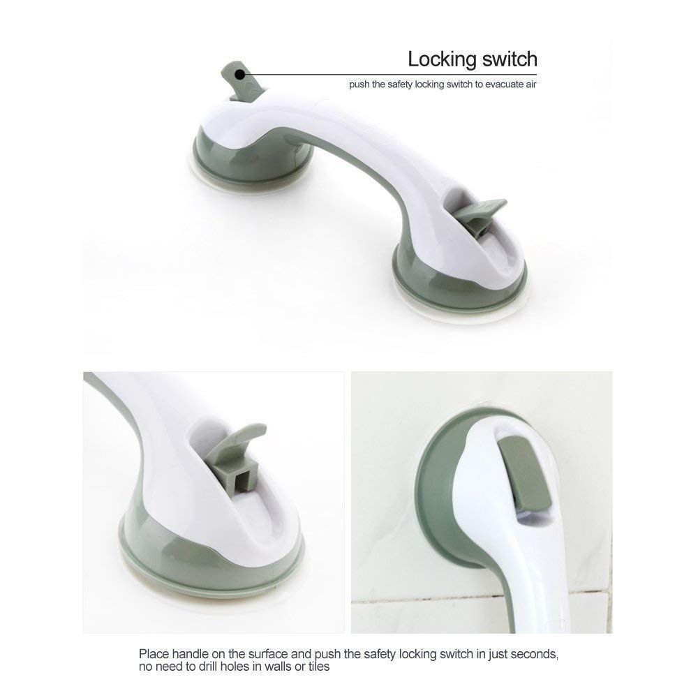 Strong Sucker Helping Handle Hand Grip Handrail for Children Old People Keeping Balance Bedroom Bathroom