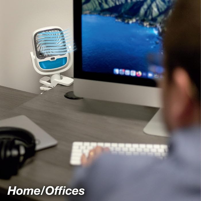 مروحة صغيرة محمولة قابلة لإعادة الشحن بثلاث سرعات