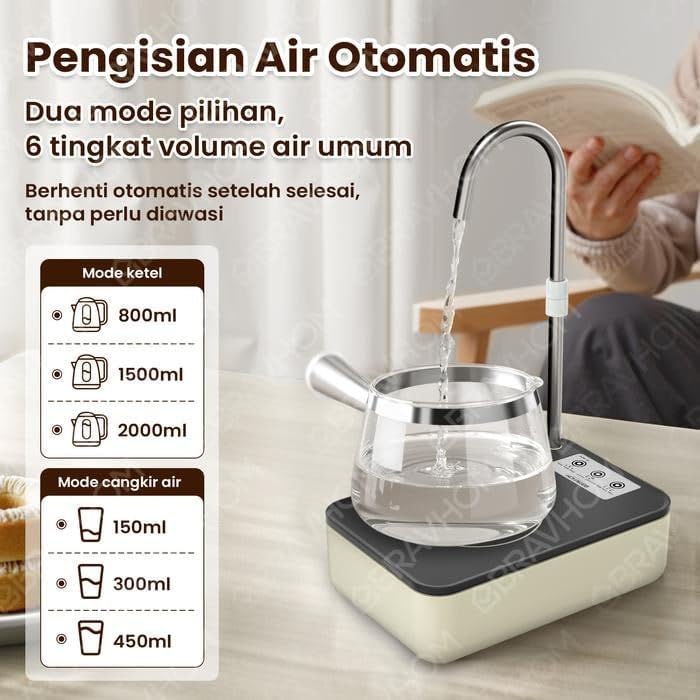 USB Electric Water Pump Dispenser for Gallon Bottles, Automatic Drinking Water Pump