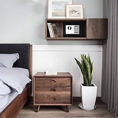 Security Safe with Digital Electronic Lock, Office/Home Safe Box, Steel Alloy Safe