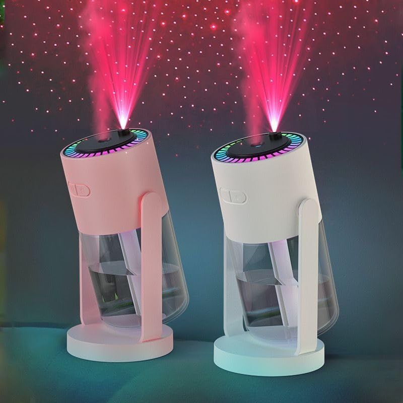 Starry Sky Top Humidifier – 280mL Cool Mist Humidifier with Night Light & Starlight