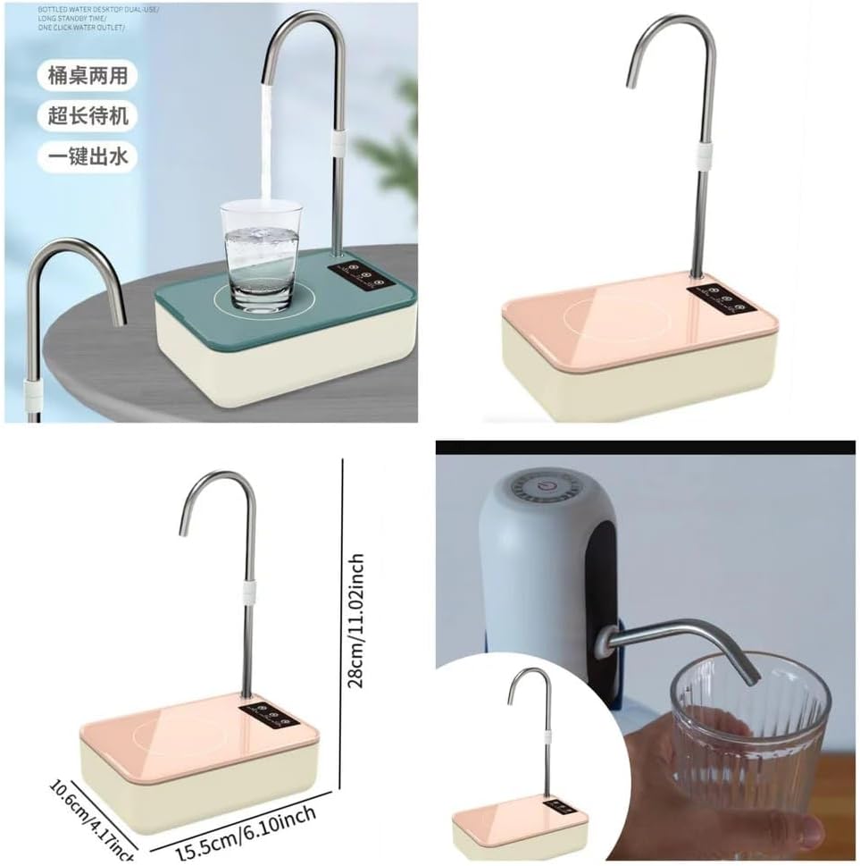 USB Electric Water Pump Dispenser for Gallon Bottles, Automatic Drinking Water Pump