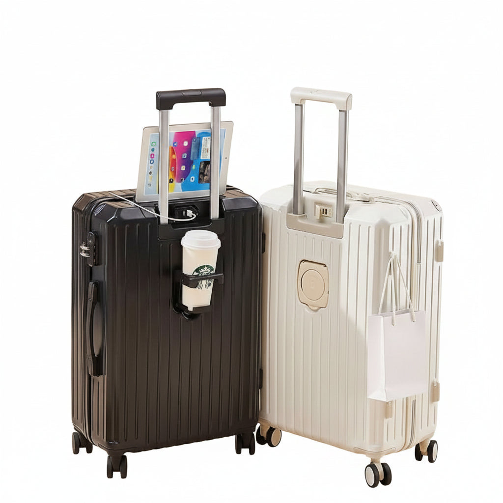 Cabin Travel Bag with Charging Port and Cup Holder 54cm