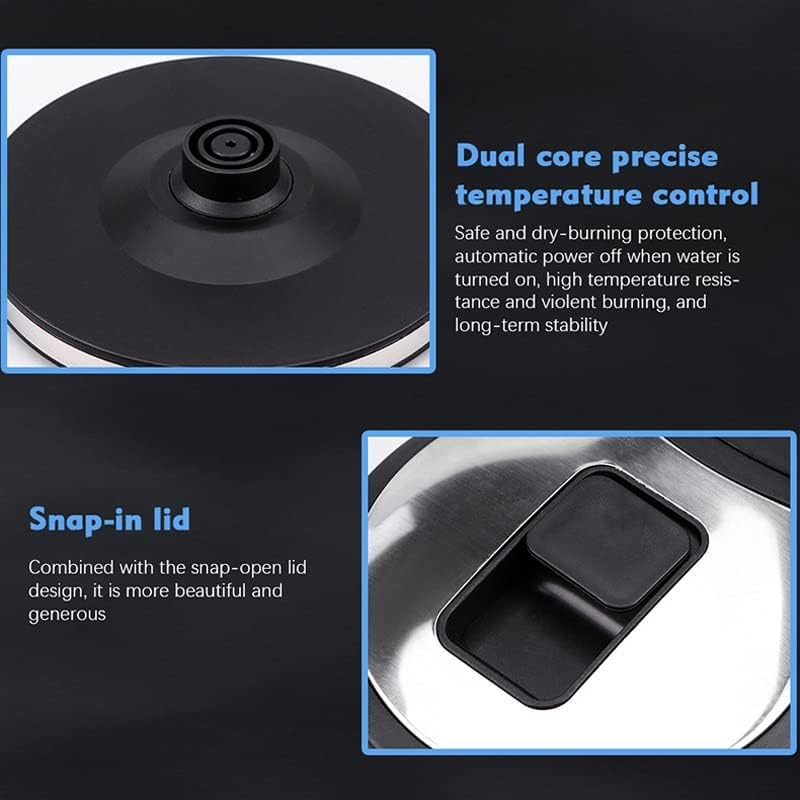 غلاية كهربائية زجاجية بسعة 2 لتر لتسخين الماء