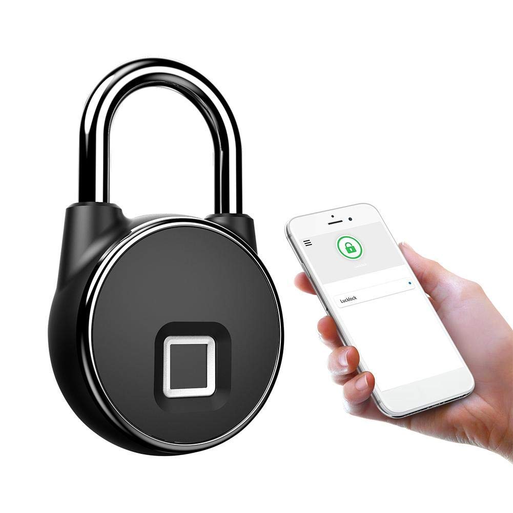 Waterproof Fingerprint Padlock Bluetooth Lock USB Rechargeable