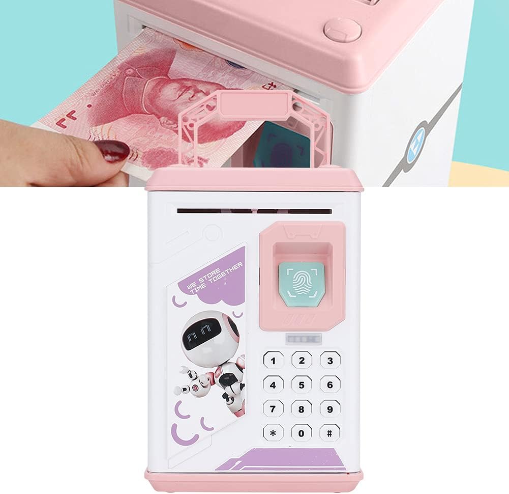 بنك كهربائي للأطفال مع موسيقى، علبة نقود معدنية للأطفال، صندوق توفير النقود، بنك النقود، صندوق توفير النقود