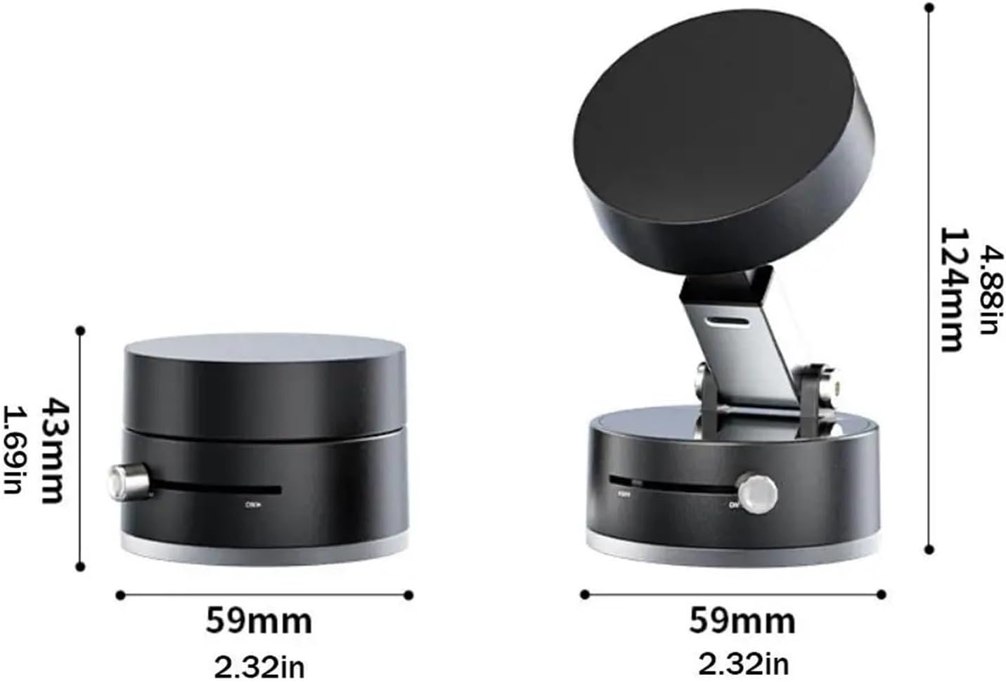Adjustable Vacuum Suction Cup Folding Mobile Phone Holder Foldable for Lazy Car Suction Cup Holder Phone Stand